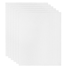 8×12 Canvas Boards for Painting, 6 Pack 100%Cotton Square Triple Primed Blank