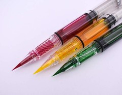 3PCS Yongsheng 3009 Piston-Filled flexible Brush Tip Fountain Pen Fine to Bro…