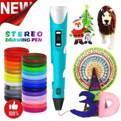 3D Printing Pen Set 3D Drawing Pen with Led Display 12 Color Filament Kid Gift