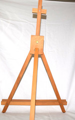 Tabletop Folding Wooden A-Frame Artist Studio Easel Holds a 16″ x 24″ Canvas