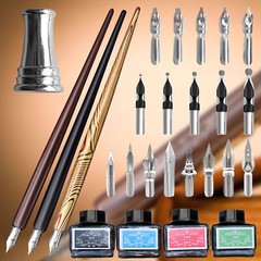 Calligraphy Set For Beginners, 3 Calligraphy Pens, 4 Ink Bottle, Calligraphy Kit