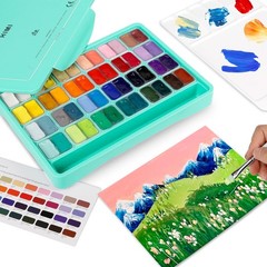 HIMI Gouache Paint Set, 48 Colors x 0.4oz, 19.2 Fl Oz (Pack of 1), 48 colors