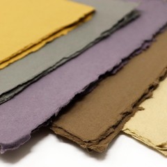 ARTWAY INDIGO ECO HANDMADE 100% COTTON-RAG RECYCLED PAPER-5 EARTH COLOURS