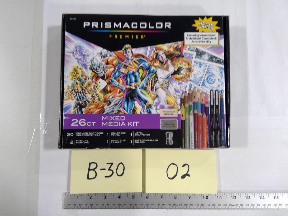 Prismacolor Premier 26ct Mixed Media Comic Art Set Limited Edition Kit Lessons