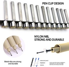 Micron Pen Set Pens Fine Liner Pen Micro Pens for Drawing Sketching Art Supplies