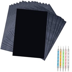 50 Sheets Carbon Transfer Paper – Black Graphite, 8.3 x 11.8 Inch, Includes 5…