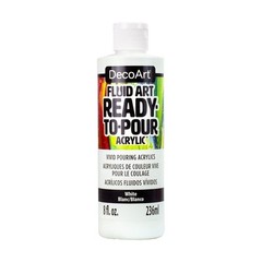 Deco Art FluidArt Ready-To-Pour Acrylic Paint 8oz-White