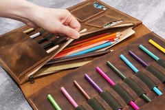 Leather sketchbook cover case for sketch pad 9″ x 12″ Drawing Sketch Pad Holder