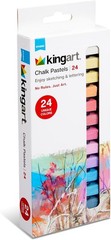 24-Piece Chalk Pastels Set – Vibrant Colors, Acid-Free and Non-Toxic