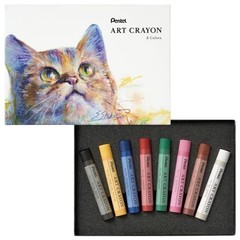Pentel Crayons Art Crayons 8-color set PTAC-8