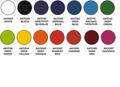 AK Interactive 14 Selected Colors Basic Starter Paint Set