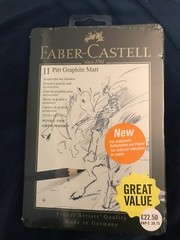 Brand new&sealed-Faber Castell-Pitt Graphite Matt-11 Pencil Set-RRP £29.75