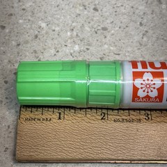 *NOS* Sakura SG7 Extra Broad Marker Fluorescent Green Flower Cap Graffiti