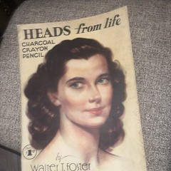 HEADS FROM LIFE how to draw Walter Foster art instruction soft cover BOOK