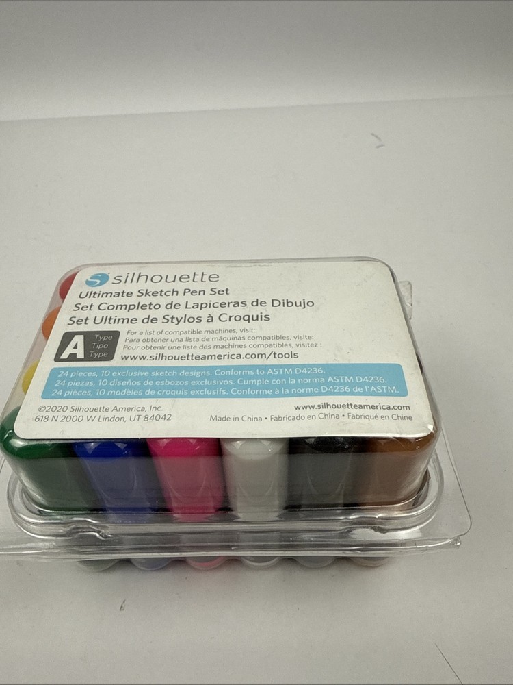 Silhouette Ultimate Sketch Pen Set- 24 Pack – Cameo Portrait Curio Models