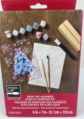 3 Artist’s Loft Paint by Number Kits Acrylic Surface Christmas 5 in. x 7 in.