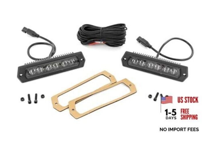 Dual 6″ Flush Mount LED Light Bars for Trucks, Jeeps, UTV, ATV, RV – 2,880