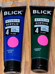 Lot of 8 BLICK Studio Acrylic Paint 4 oz each Different Colors Brand NEW