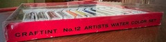 Vintage Craftint No. 12 Watercolor Set – Metal Tubes & Palette – Mid‑Century Art