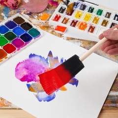 Foam Paint Brushes (48 Pack) 10 Sizes – Paint Sponge – Premium Foam Brushes -…