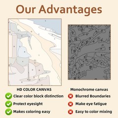 Reivworl Dog Paint by Numbers Kit for Adults, Without Frame, 02-Dog