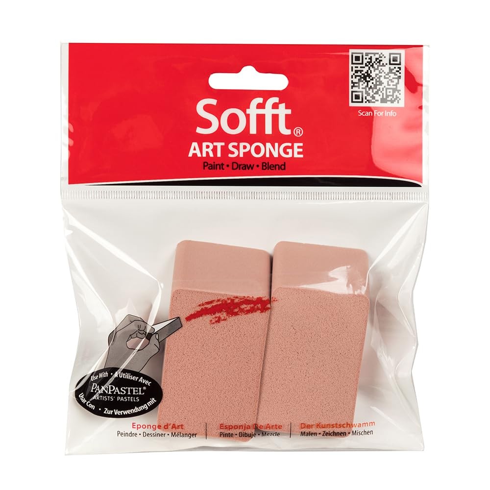 Sofft Artist Tools by GOLDEN, Flat Angle Slice Sponges, Pack of Kitchen