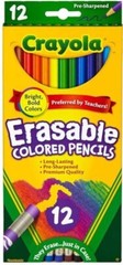 Crayola erasable colored pencils bulk 12 BLACK