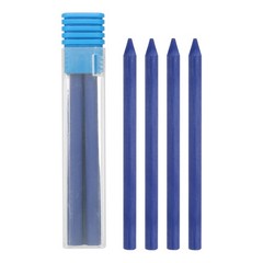 8Pcs 5.6mm 2B Carpenter Pencil Refill, Solid Dry Pencil Refill, Blue