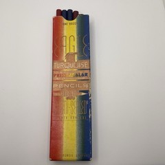 11 Mixed NOS Eagle Turquoise Prismacolor, Eberhard Faber Mongol Pencils Red Blue