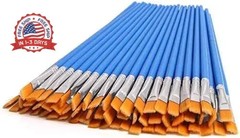 DECYOOL 60 Pcs Flat Paint Brushes Bulk, Small Paint Brush Set for Painting | She