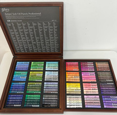 Mungyo Gallery Artists Soft Oil Pastels MOPV-120W 120 Colors Wooden Box Set