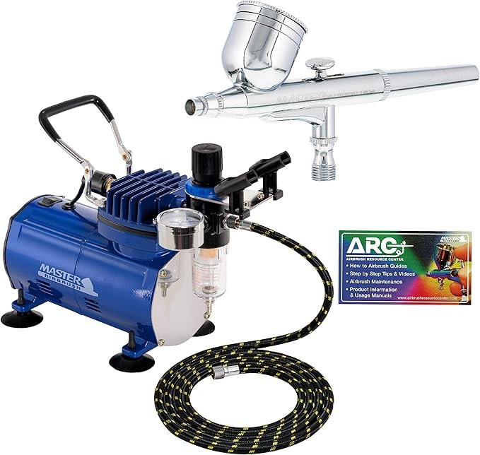 Airbrush Set with Compressor Hose Dual Action