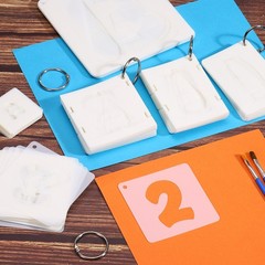 3″ Letter Stencils, Rectangle Interlock, 42 Count