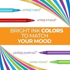 60-Count Assorted Color Pen Set – Fun Smooth Ballpoint Pens for School Supplies