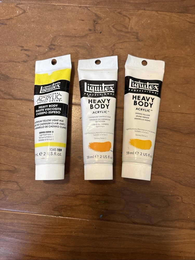 Liquitex Heavy Body Acrylic Paint Lot Of 3 – 2 Fl Oz Mixed Media Crafts