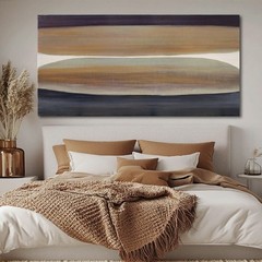 Brown and Black Abstract Wall Art – Large Framed Colorful Canvas Prints fo