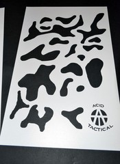 2Pack! Vinyl Airbrush Spray Stencils 10Mil – 14×9″ Camouflage Tree Bark Multicam