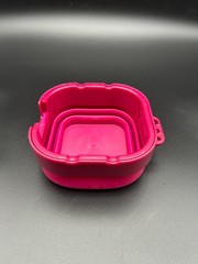 Airtight Watercolor Palette (16-Well) with Lid & PINK Collapsible Brush Basin