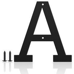 5″ Metal House Numbers for Outside and Mailbox, Weatherproof Black Address Si…