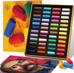 Soft Pastel Set (48 Colors) – Fine Pigments with Smooth Strokes & Strong Colorin
