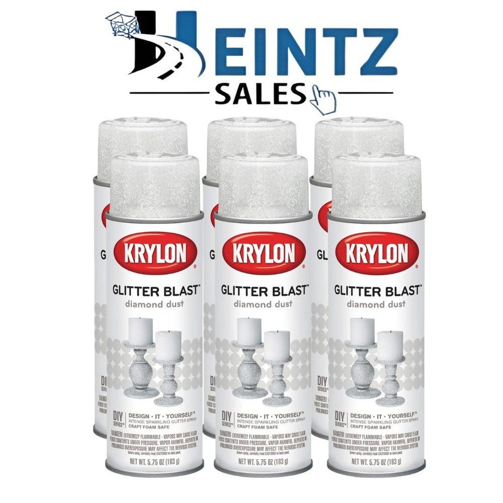 KRYLON 3804 — Glitter Blast Diamond Dust 5.75 oz DIY Series Case of Six
