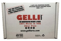 Gelli Arts Gel Printing Plates – 5×7″ Art Class Pack, 11 Plates.
