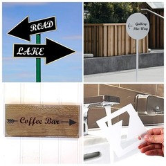 6 Inch Alphabet Letter Stencils for Painting – 70 Pack Letters and Numbers St…