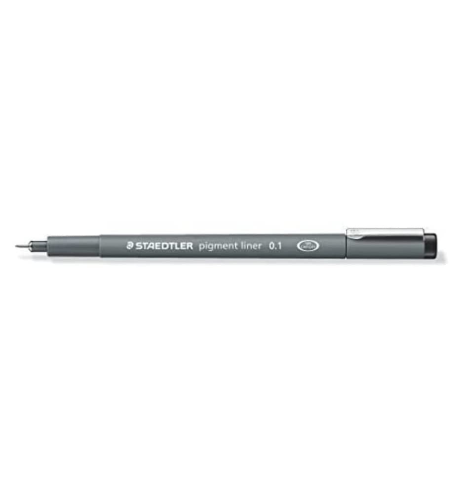 Staedtler Pigment Liner, 0.1mm, Black Ink (308-0.1)