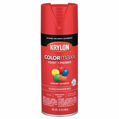 Krylon K05503007 COLORmaxx Spray Paint and 12 Ounce (Pack of 1), Banner Red