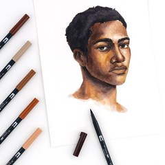 Tombow 56170 Dual Brush Pen Art Markers, 10 Count (Pack of 1), Portrait