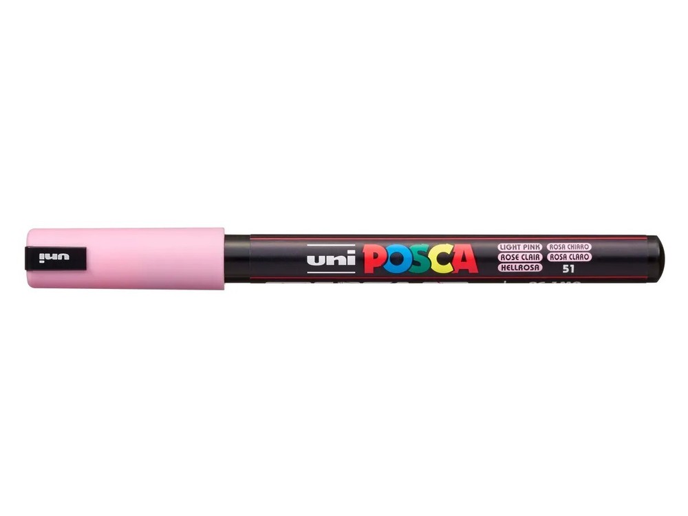 Uni : Posca Marker : PC-1MR : Ultra-Fine Pin Tip : 0.7mm : Light Pink