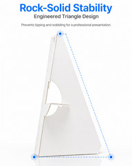Self Adhesive Easel Backs Cardboard Display Stand 3-15 Inch Pack 50 White