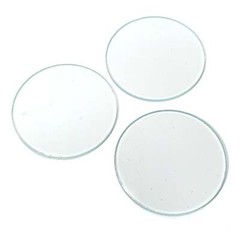 Clear Fusible Precut Circles COE 96 Glass Blanks – 5 Sizes Available