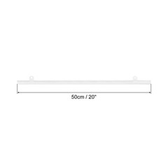 PVC Poster Hanger Rail Strip 50cm/20inch with Clips, 4 Set